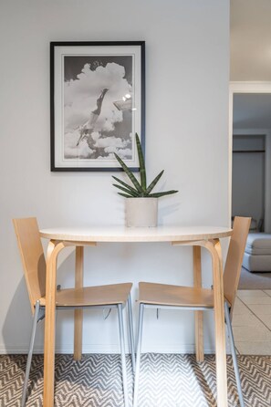 Dining - Cool, cozy and modern space with a garden patio to enjoy meals in sunny weather. (Vancouver)