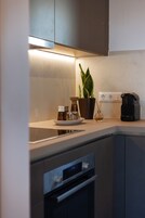 高级公寓, 海景 | 私人厨房 | 冰箱、烤箱、炉灶、烤面包机