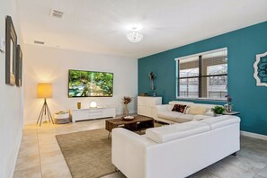 Smart TV, video games, foosball, table tennis