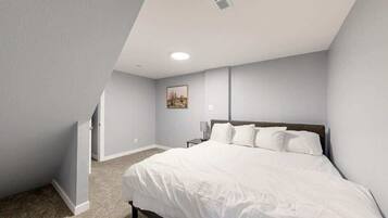 2 bedrooms, iron/ironing board, travel crib, WiFi
