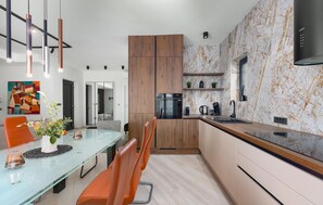 Fridge, microwave, oven, stovetop - Cozy home in Kras with private swimming pool, can be inside or outside (Kras)