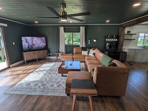 Smart TV, chimenea