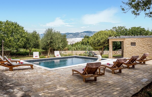 A heated pool