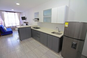 Family Apartment, 2 Bedrooms | Private kitchen - Apartahotel La Villa Santa Fe de Ant. (Santa Fe de Antioquia)