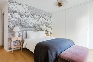 2 slaapkamers, een strijkplank/strijkijzer, wifi, beddengoed