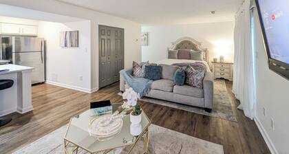 Elegant Oasis Studio Retreat Central Safe Location WiFi, AC,