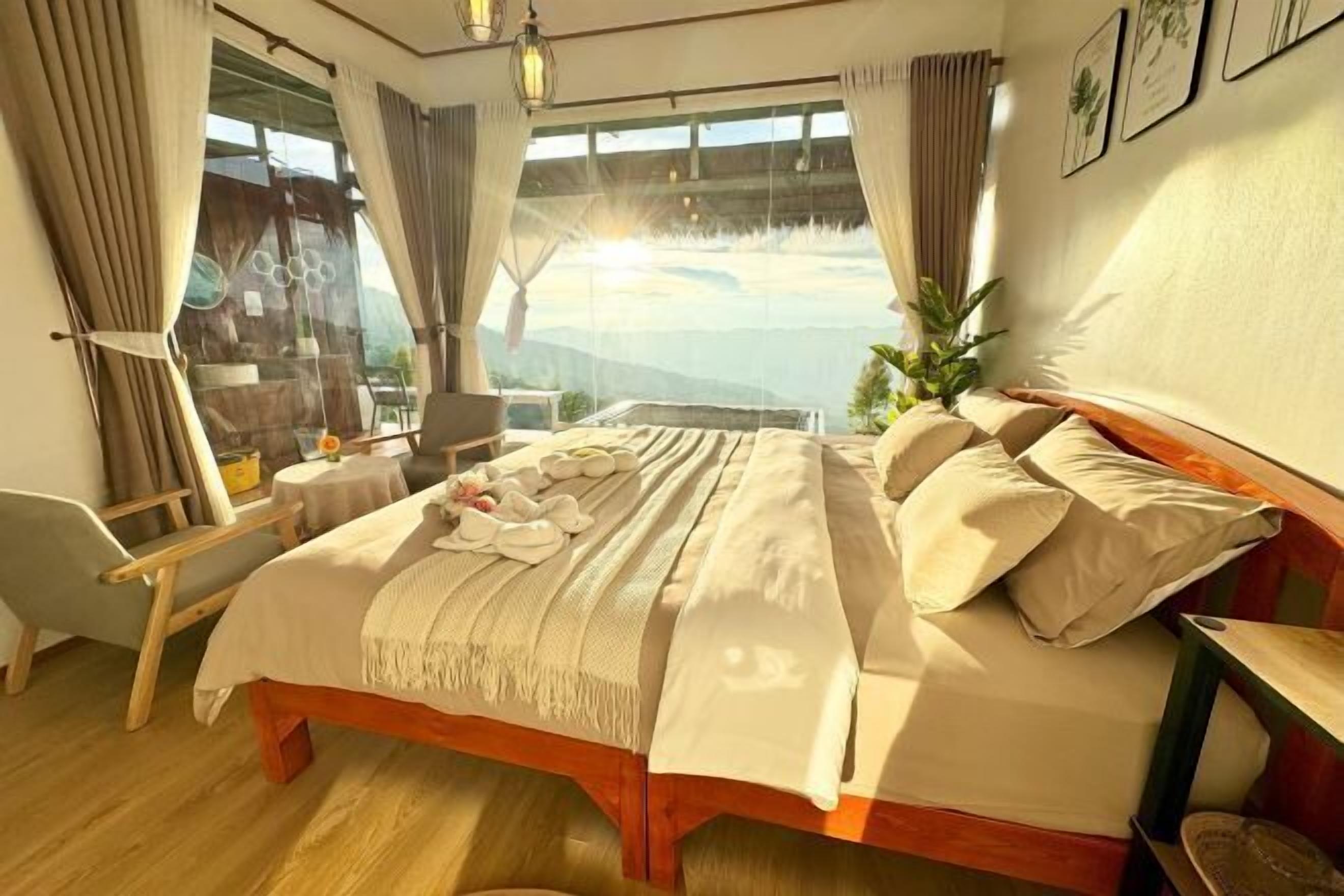 Cortinas opacas y ropa de cama