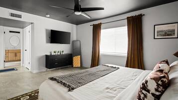 4 bedrooms, iron/ironing board, travel crib, WiFi