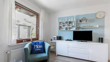 Fernseher, DVD-Player, Stereoanlage