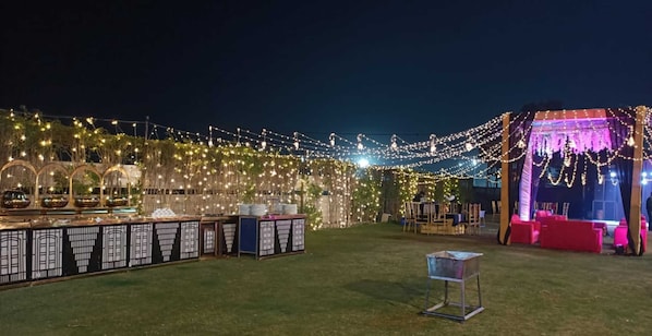Zona para bodas al aire libre