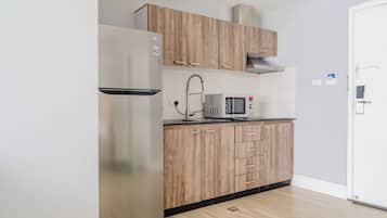 Luxury Apartment, 2 Bedrooms, Non Smoking, Balcony | Private kitchen | Fridge, microwave, oven, stovetop