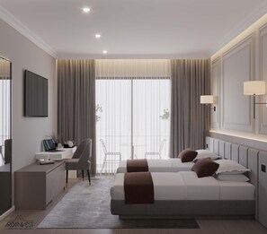 Twin Room | 1 bedroom, desk, laptop workspace, free WiFi