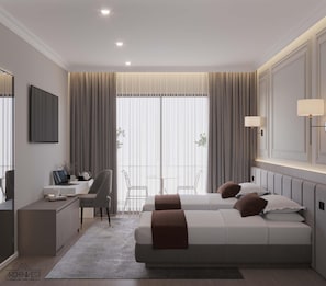Twin Room | 1 bedroom, desk, laptop workspace, free WiFi