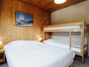 1 soveværelse, sengetøj