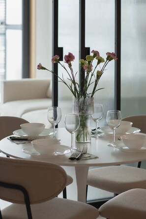 Dining - Sunny Apartment with Balcony | Close to the Beach | Parking (Ustronie Morskie)
