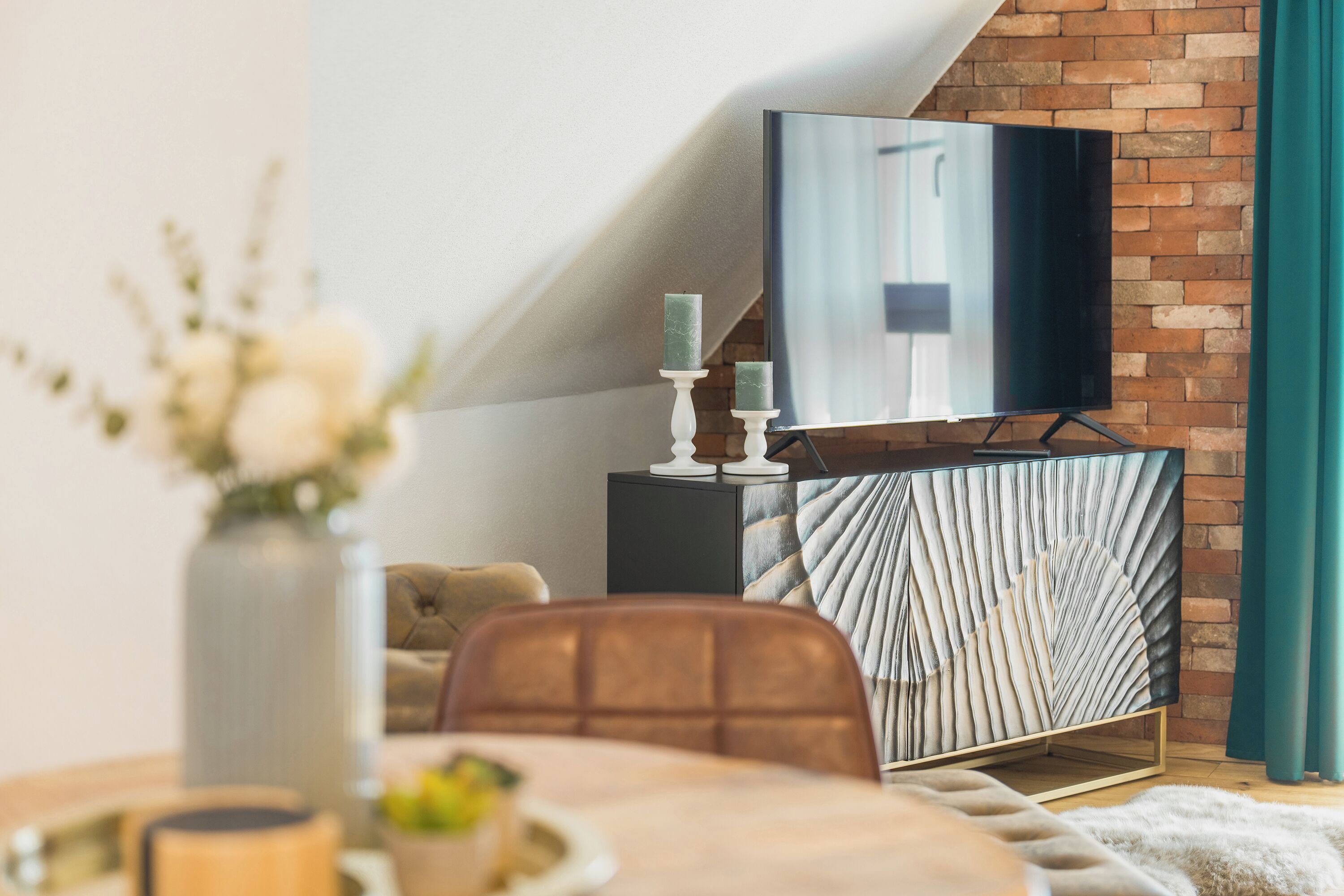 Studiosuite | Oppholdsområde | IPad, oppvarmet gulv og kontorer