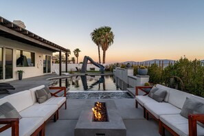 A heated pool