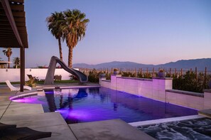 A heated pool