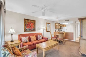 TV, DVD player, offices