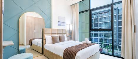 1 chambre, coffres-forts dans les chambres, fer et planche à repasser