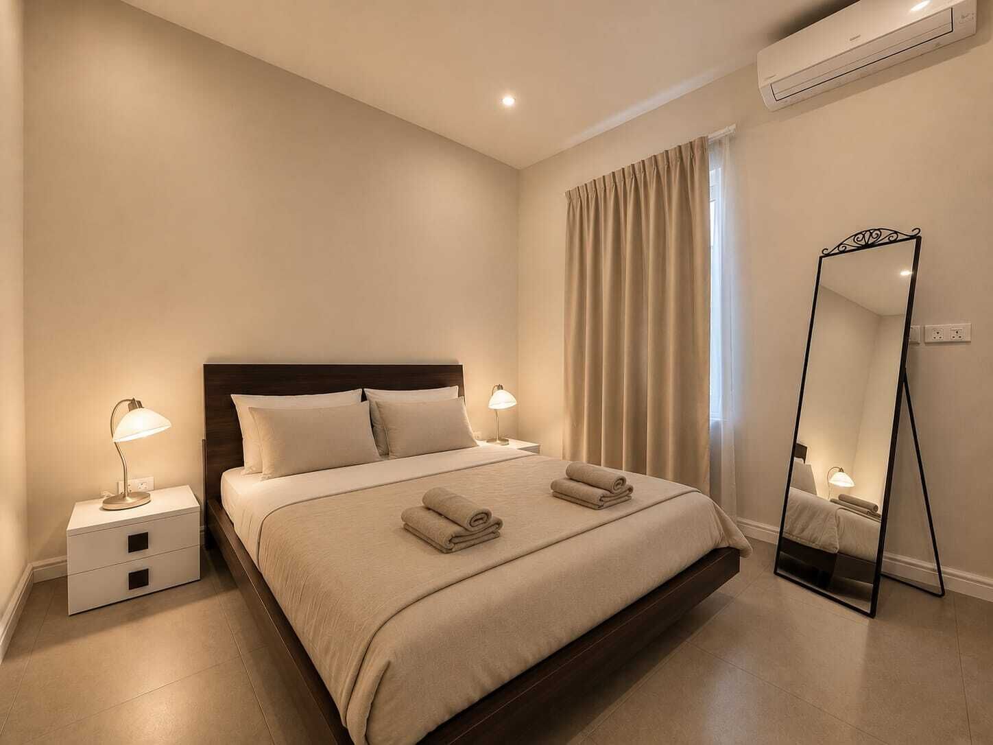 1 chambre, fer et planche à repasser, Wi-Fi gratuit, draps fournis