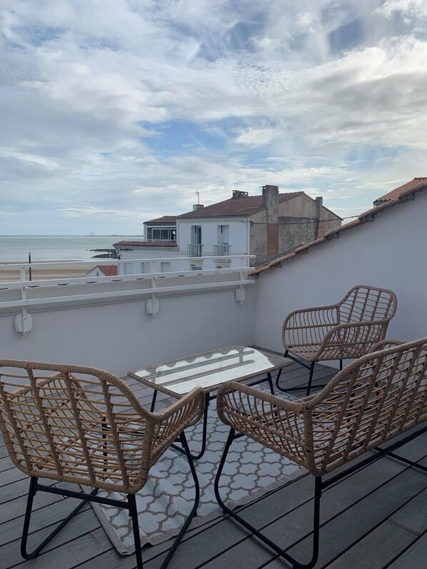 Terrace/patio - Maison VUE MER à 50m de la Plage (Saint-Georges-de-Didonne)