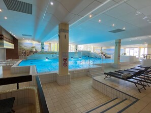 Indoor pool, outdoor pool