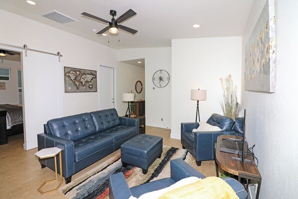 Smart TV, DVD player, books