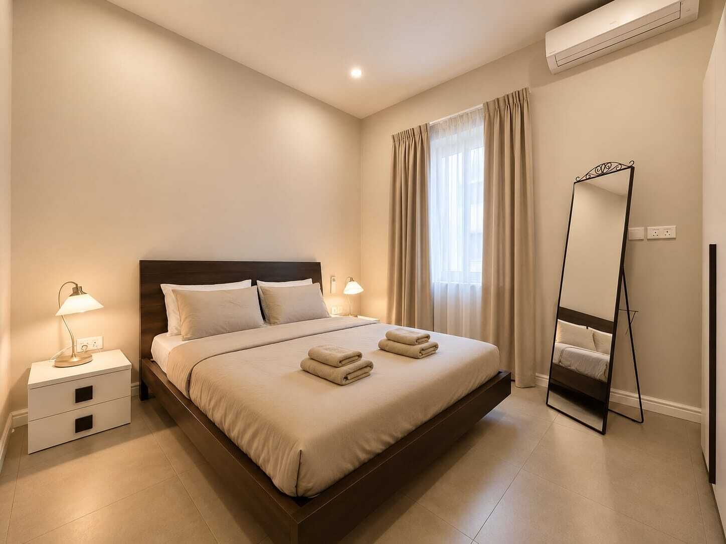 1 chambre, fer et planche à repasser, accès au Wi-Fi (inclus)