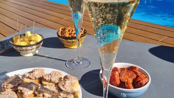 Piscine extérieure, piscine chauffée