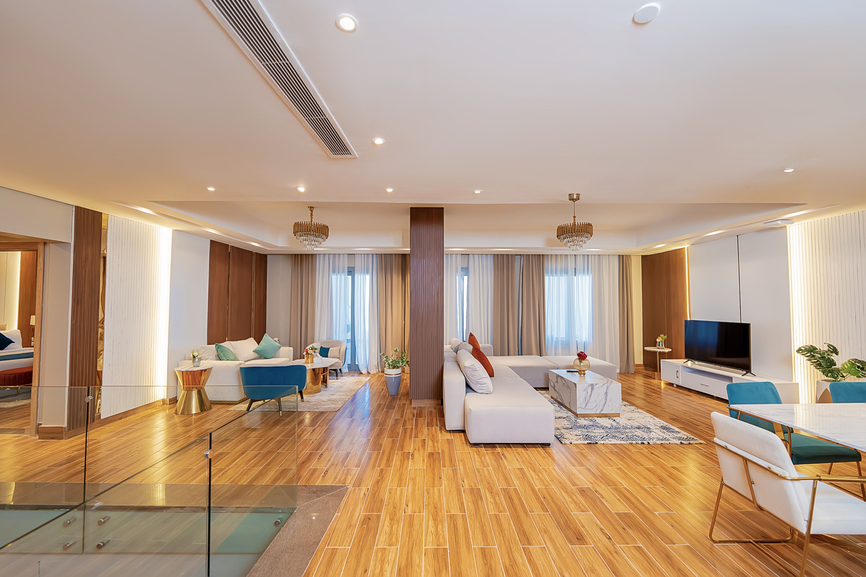 Appartement Duplex, 3 chambres, vue mer | Minibar, chambres insonorisées, Wi-Fi gratuit, draps fournis