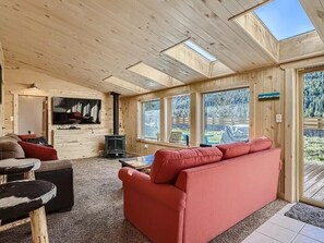 Smart TV, books, stereo - Leadville Race Series Retreat! Beautiful home w/mountain views steps from river. (Leadville)