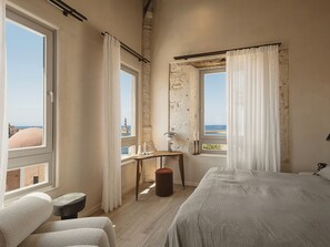 Deluxe Triple Room, 1 King Bed, Sea View - Aisha Hotel (Chania)