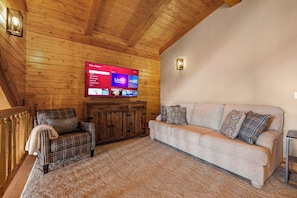 Smart-tv en een open haard