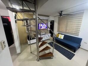 Chalet | Living area | Flat-screen TV - Casa Villa Carolina 5 min Puerta de Oro (Barranquilla)