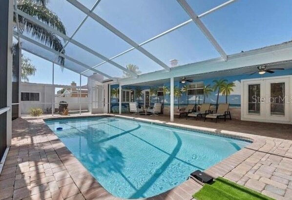 Indoor pool, a heated pool - Tropical Oasis with Private Pool & Modern Comforts – Minutes to Beach! (Largo)