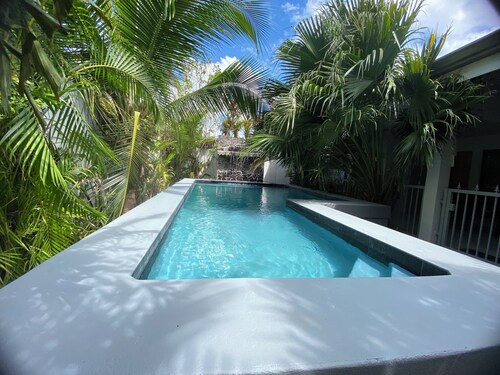 House + Guest house, saltwater pool.  private and gated. 5 bedroom 2.5 bath