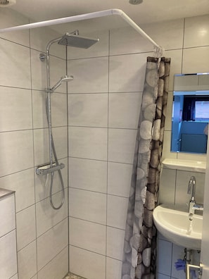 Shower, hair dryer