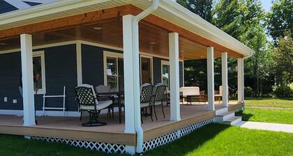 Newly renovated home with lake views, only one block from the beach!