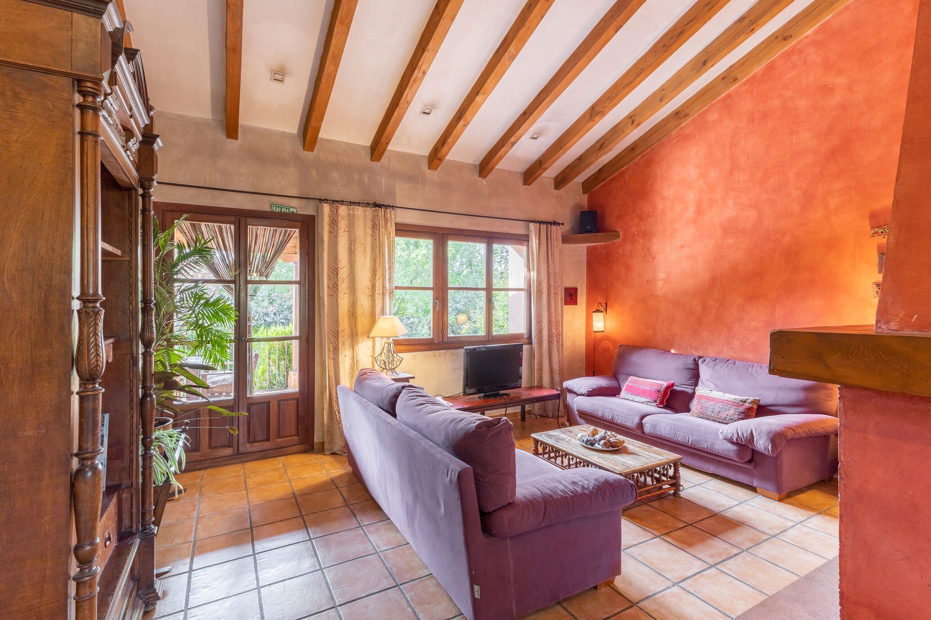 Télévision, cheminée