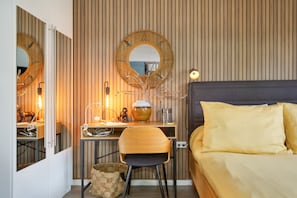 1 slaapkamer, een strijkplank/strijkijzer, gratis wifi, beddengoed