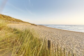 Vlak bij het strand