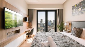 Vue sur la ville depuis l’hébergement