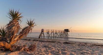 Maison lumineuse proche de la mer avec WiFi et animaux acceptés