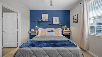 2 bedrooms, desk, iron/ironing board, free WiFi