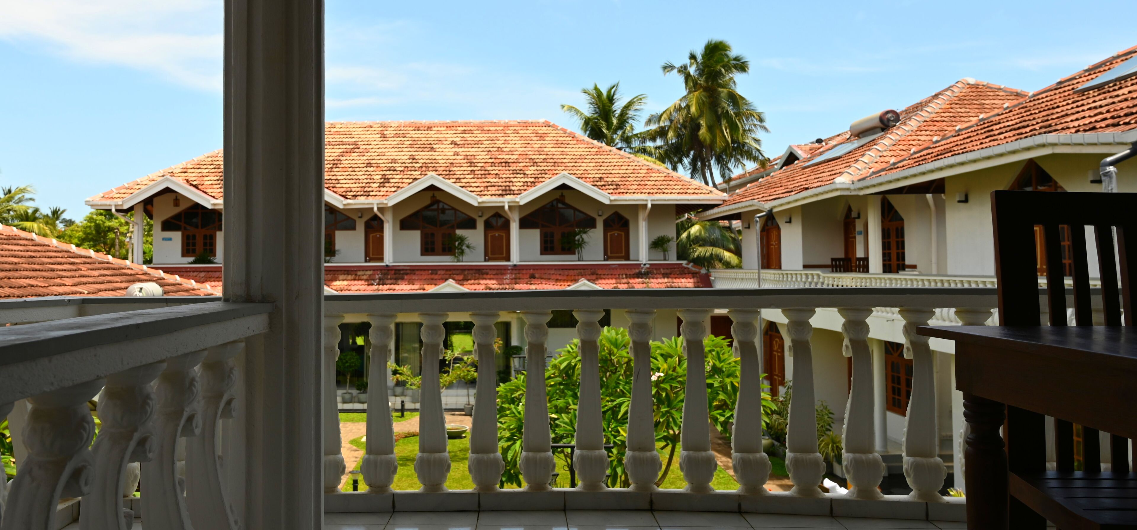 Premium bedding, desk, laptop workspace, soundproofing