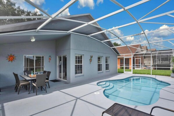 A heated pool