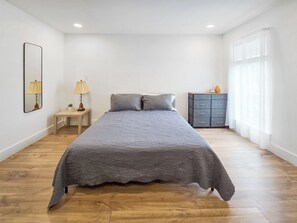 1 bedroom, iron/ironing board, travel crib, free WiFi