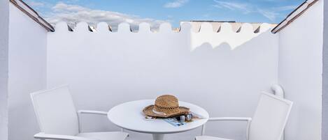 Klassiek appartement | Terras