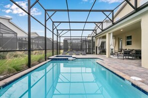 Una piscina riscaldata